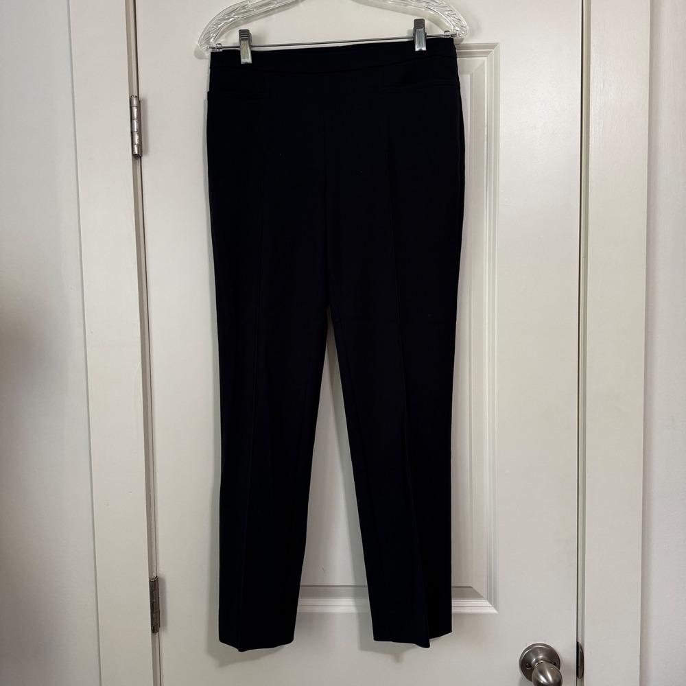 Akris Punto 6 Navy Trousers Dress Pants Classic Capsule Minimalist Quiet Luxury
